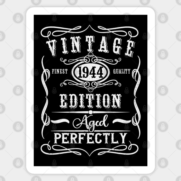 Vintage 1944 80th Birthday Sticker by Etopix